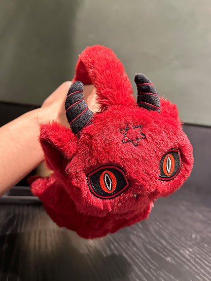 Red Devil Gothic Plush Ear Muffs