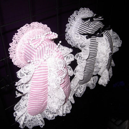 Headpiece Rabbit Two-colored Striped Punk Ear Lolita