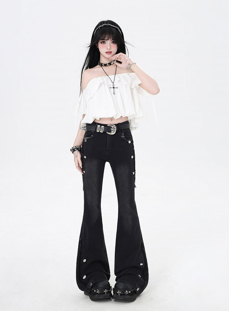 Skirt Ways White Three Wear Top/Bubble