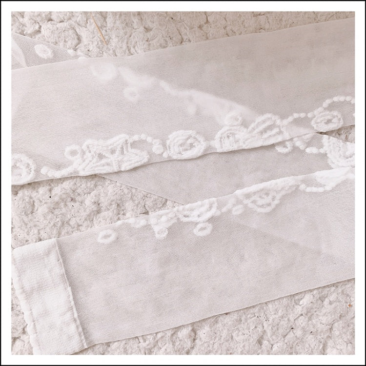Mermaid Treasure White Tights