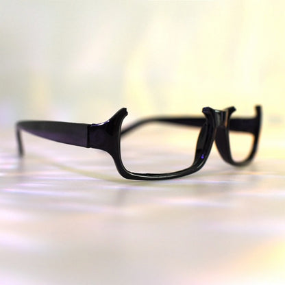 Semi-rimless Lensless Eyeglasses Frame Black Cyberpunk Glasses