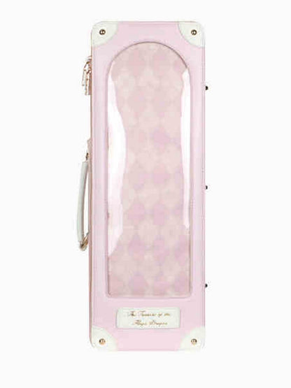 Straps Diamond Scale Two Doll Pink Pattern 1/4 BJD with Bag
