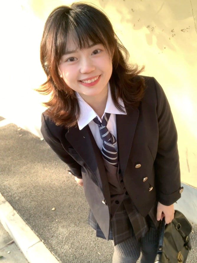 Blue JK Decorated Badge Uniform Dark Preppy Blazer Style