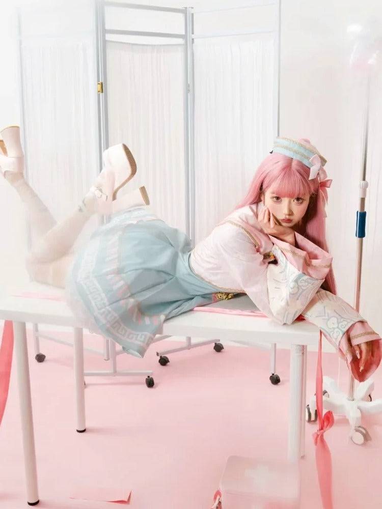 Sweet Hut Reserved Sea Jacket + Kyung + Pin Ribbon product Crolley + Dress Little