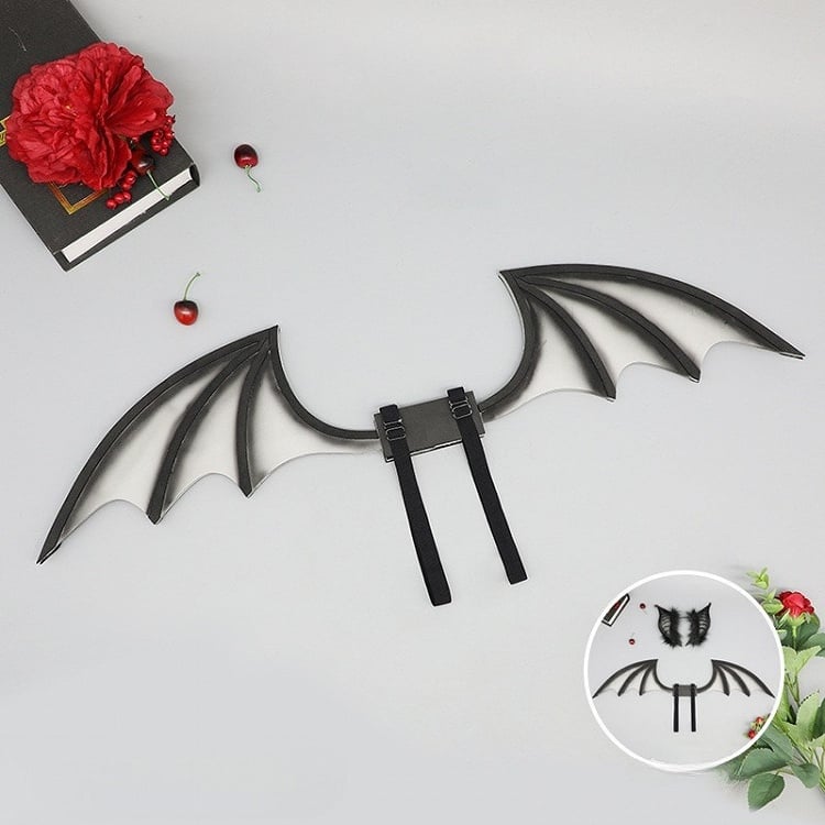 Bat Wings Halloween BlackRed/Gray/Purple/Blue