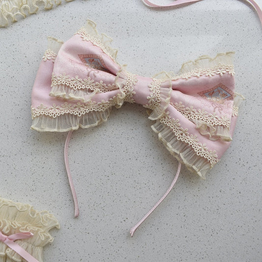 / Beige Rosa Schleife KC Mint Blau