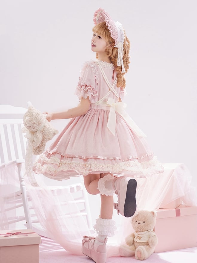 Apron Dressing Embroidery Creamy Table