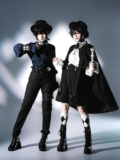 Cape High-low Lolita Hem Black Ouji Prince