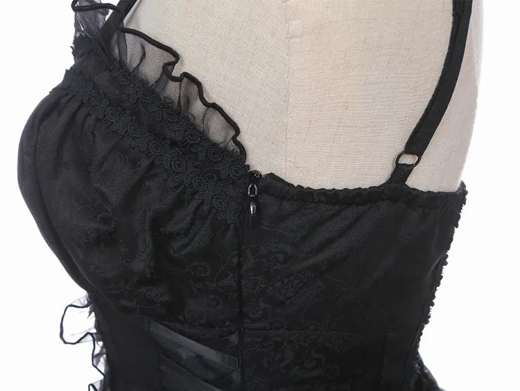 Sweetheart Piece Kuro Neckline One Black Dress Slip