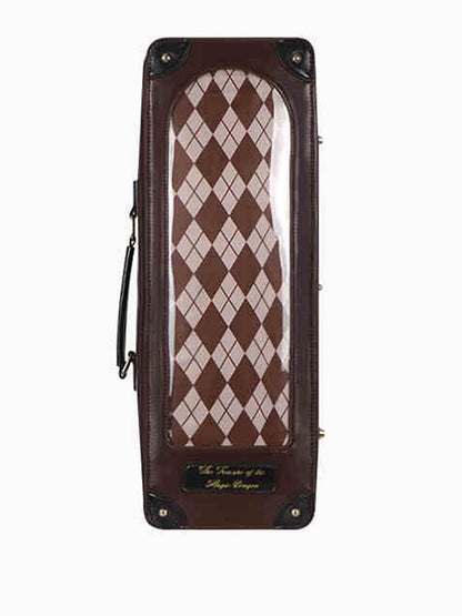 Pattern BJD Bag with 1/4 Doll Diamond Scale Straps Two Brown