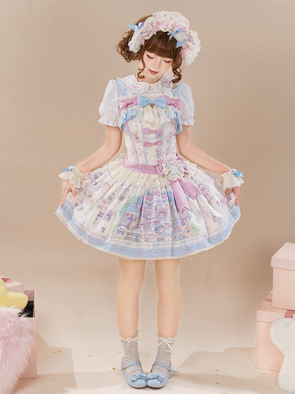 Sweet Jumper Print Store Cute Puppy Skirt Toy Lolita