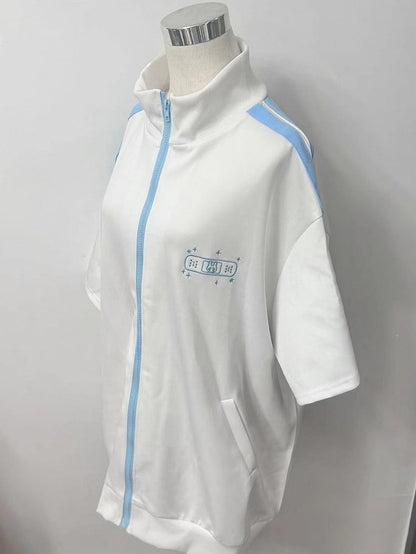 Star Embroidery Tenshi T-shirt Bunny And WhiteBlue Kaiwai