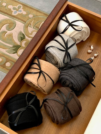Ribbed Side Winter Tights