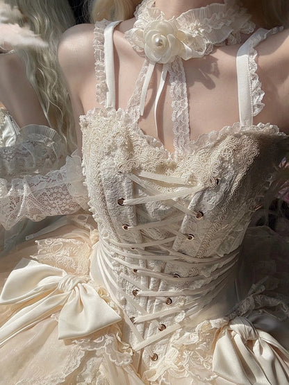 Flower Creamy Choker