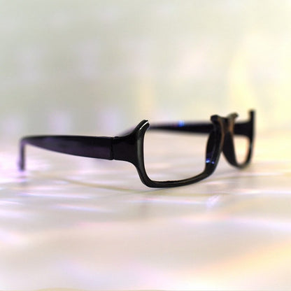 Semi-rimless Lensless Eyeglasses Frame Black Cyberpunk Glasses
