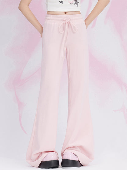 Pink Flared Sweatpants