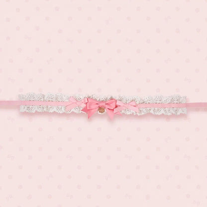 Pink Choker Brown Blue /