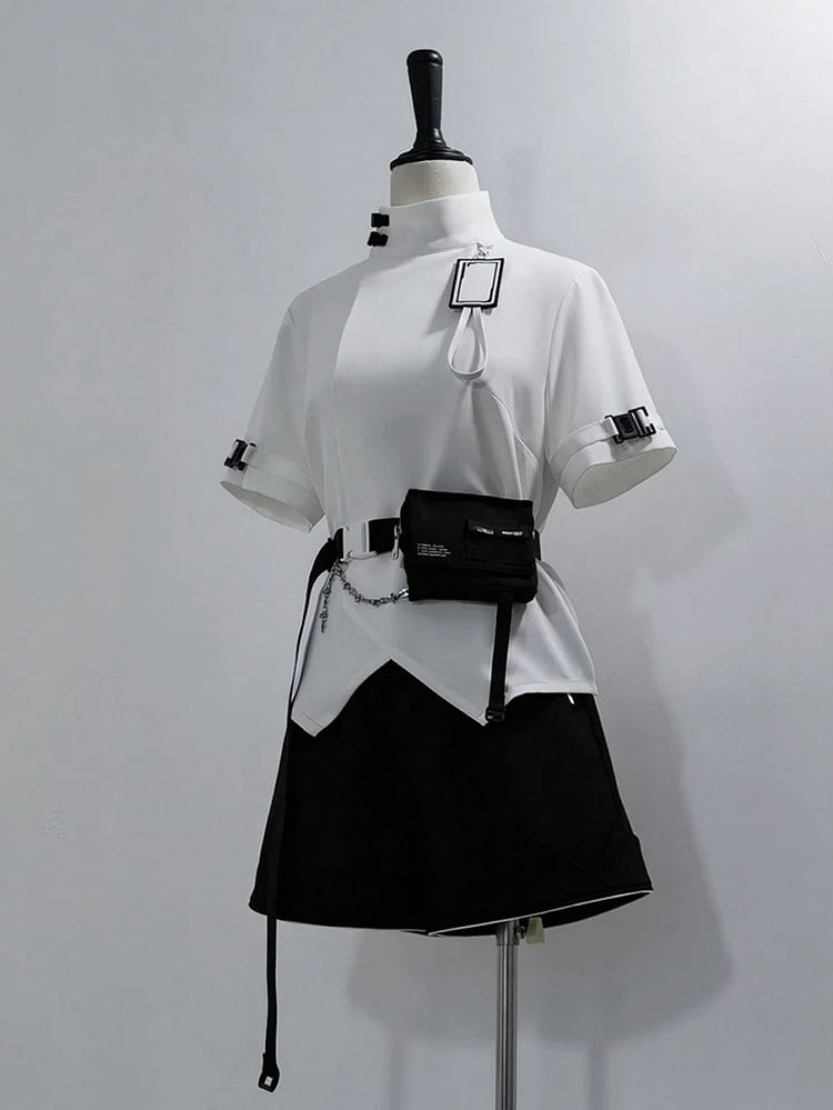 Black Ouji Shorts Techwear Lolita Cyberpunk Urban