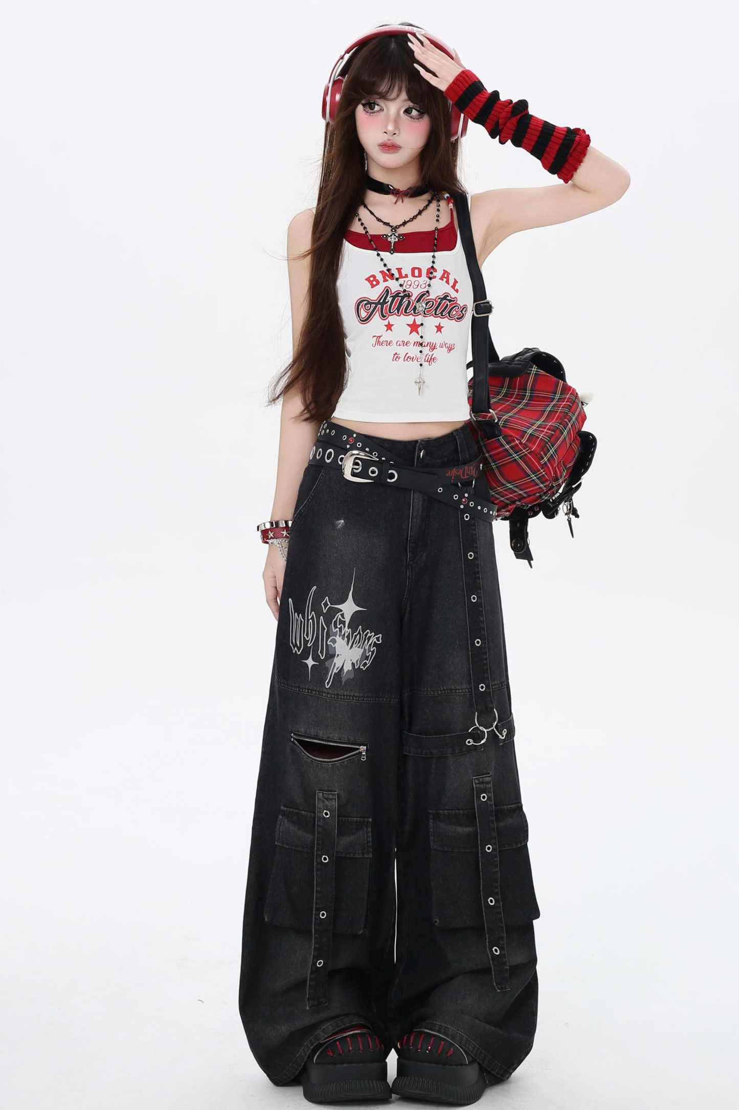 Asian Sweet Pants Loose Cool