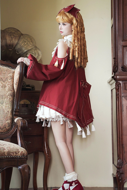 + Lolita Big Dress Doll Classical Pants Inner Ribbon