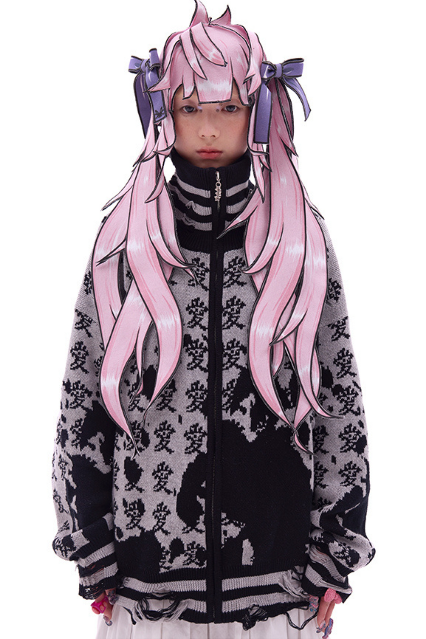 Hat Ponytail Double Wig