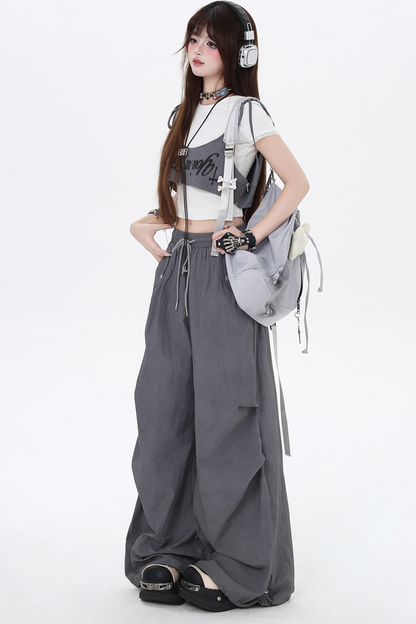 Casual Pants Girls High Spice Waist