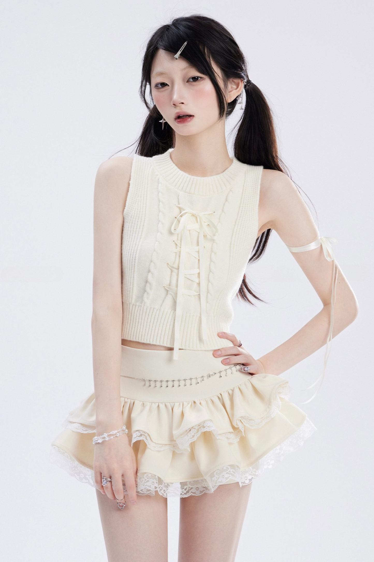 High Skirt Hoodie Cross Spice Top Sweet + Waist Mini Tube Cool