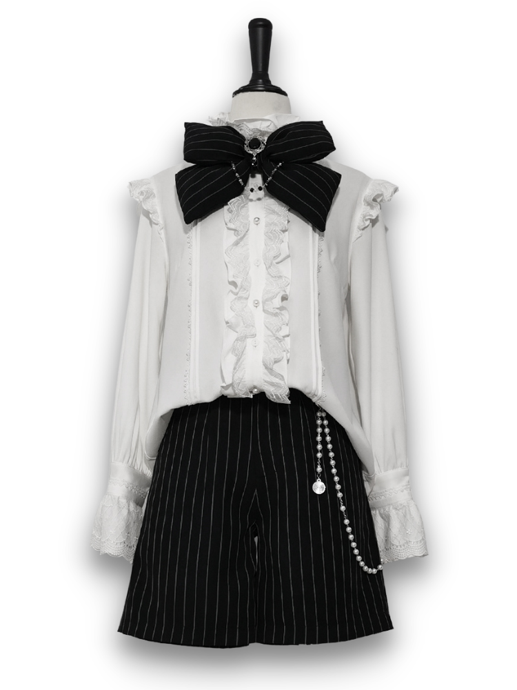 Short Ouji à rayures Bunny Theater