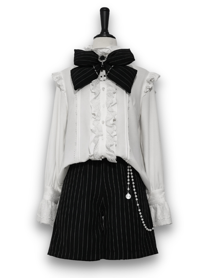 Short Ouji à rayures Bunny Theater