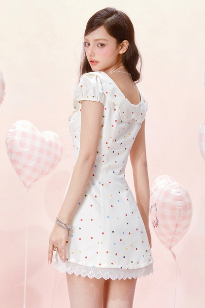 Dress Jumping Dot Color