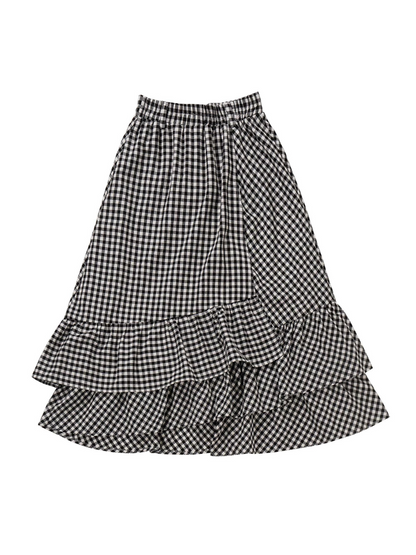 Plash Black Food Sweat Chest Long Singing Long Skirt Suit