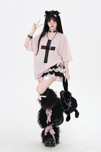 Cross Tops Patch Loose Subculture