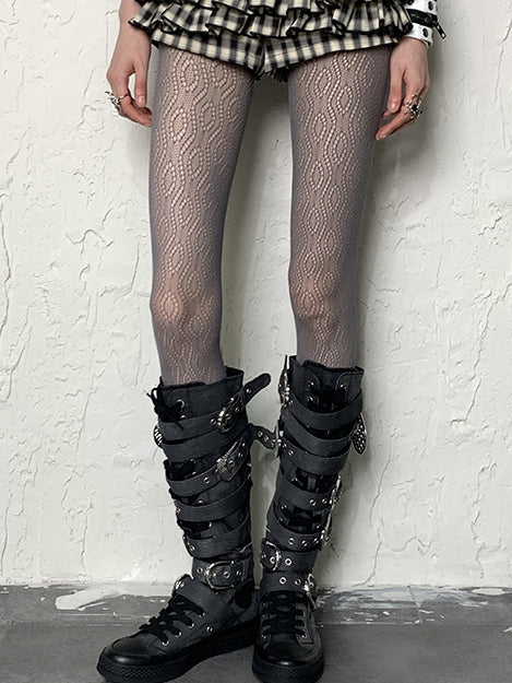 Tights 4 Design Hollow-out Y2K Options
