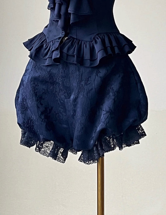 Dark Blue Gothic Lolita Bloomers