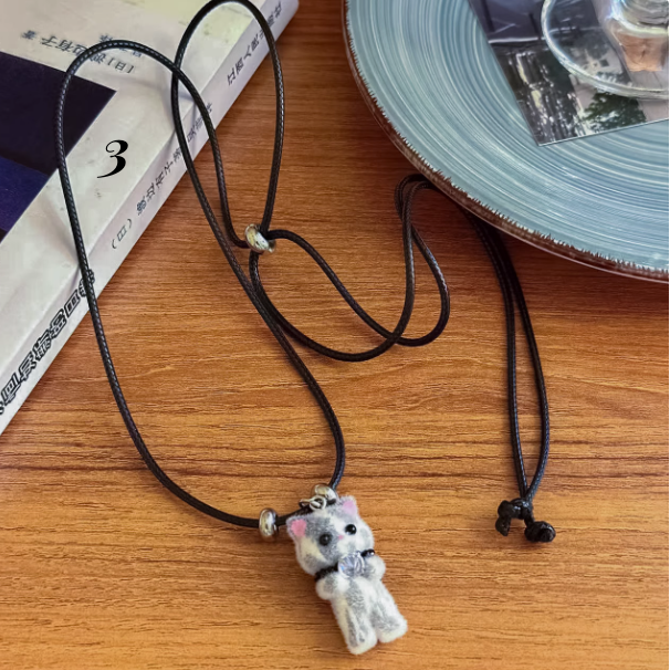 Y2K Cute Animal Drawstring Necklace