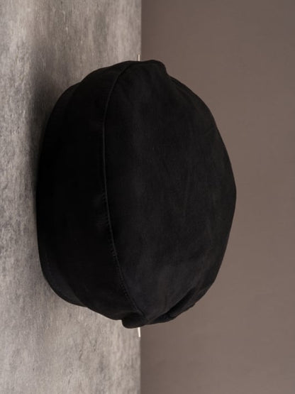 Details Heart Studs Hat Beret Gothic Ring Black