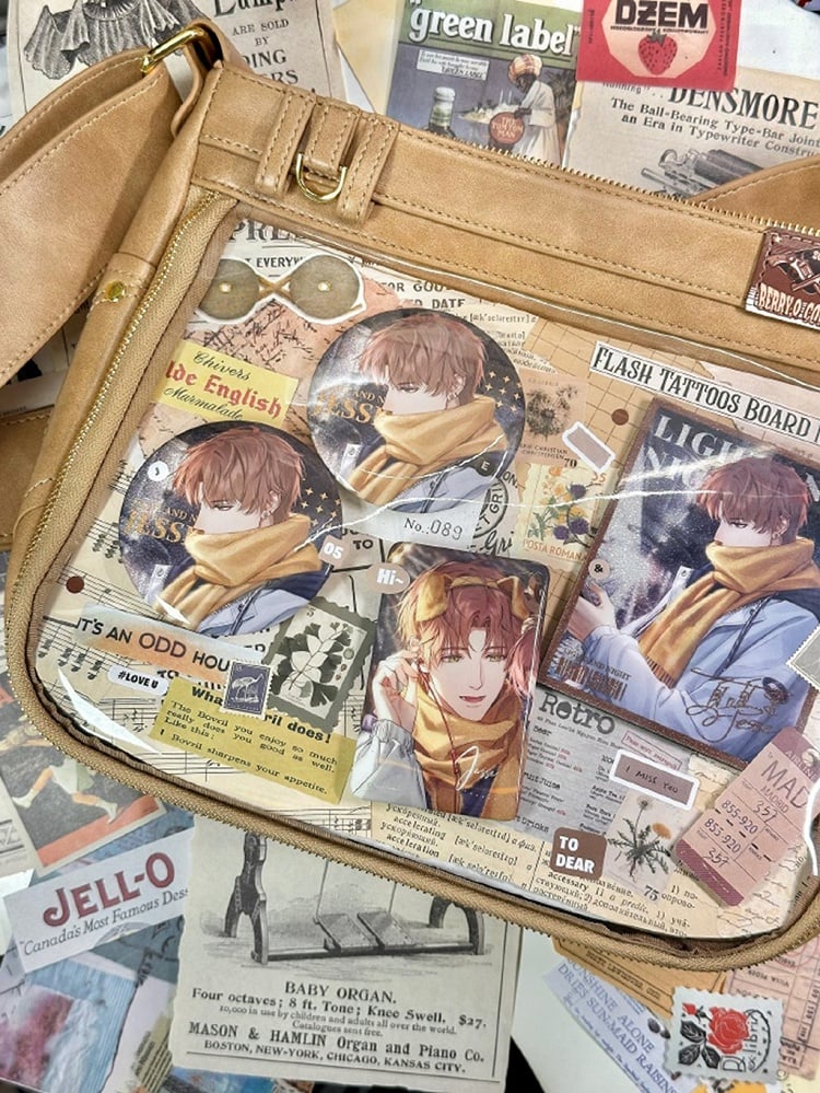 Khaki Wasteland Punk Large Volume Ita Bag