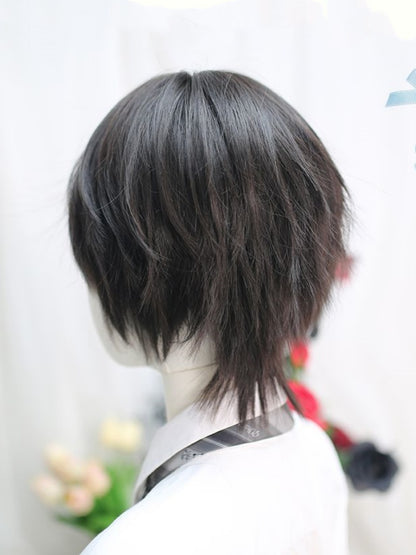 Black 25-30CM Ouji Short Wig