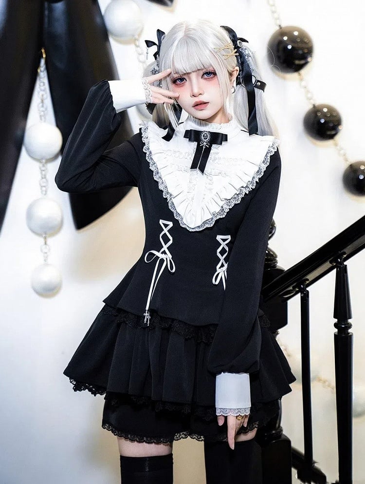 Bowknot Black Brooch