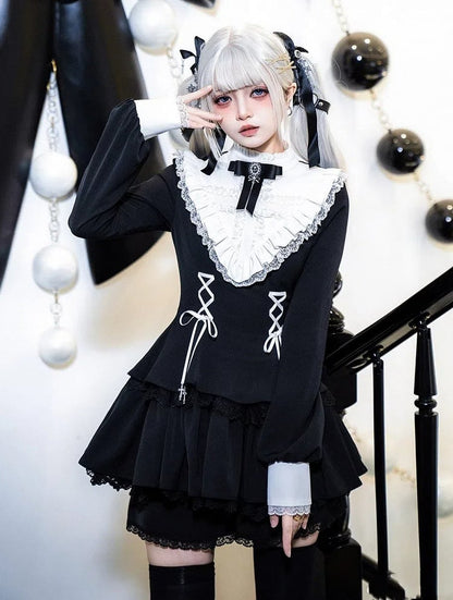 Bowknot Black Brooch