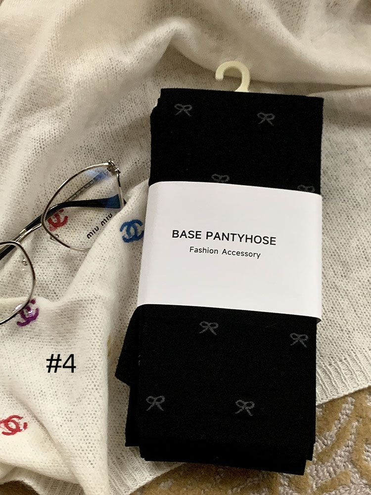 Bowknot Pattern Tights