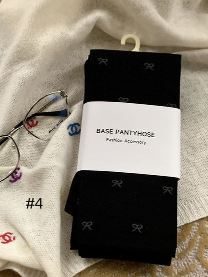 Bowknot Pattern Tights
