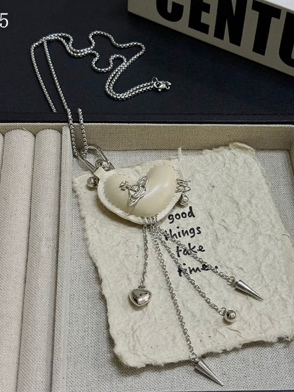 Options 11 Pendant Necklace Y2K Heart