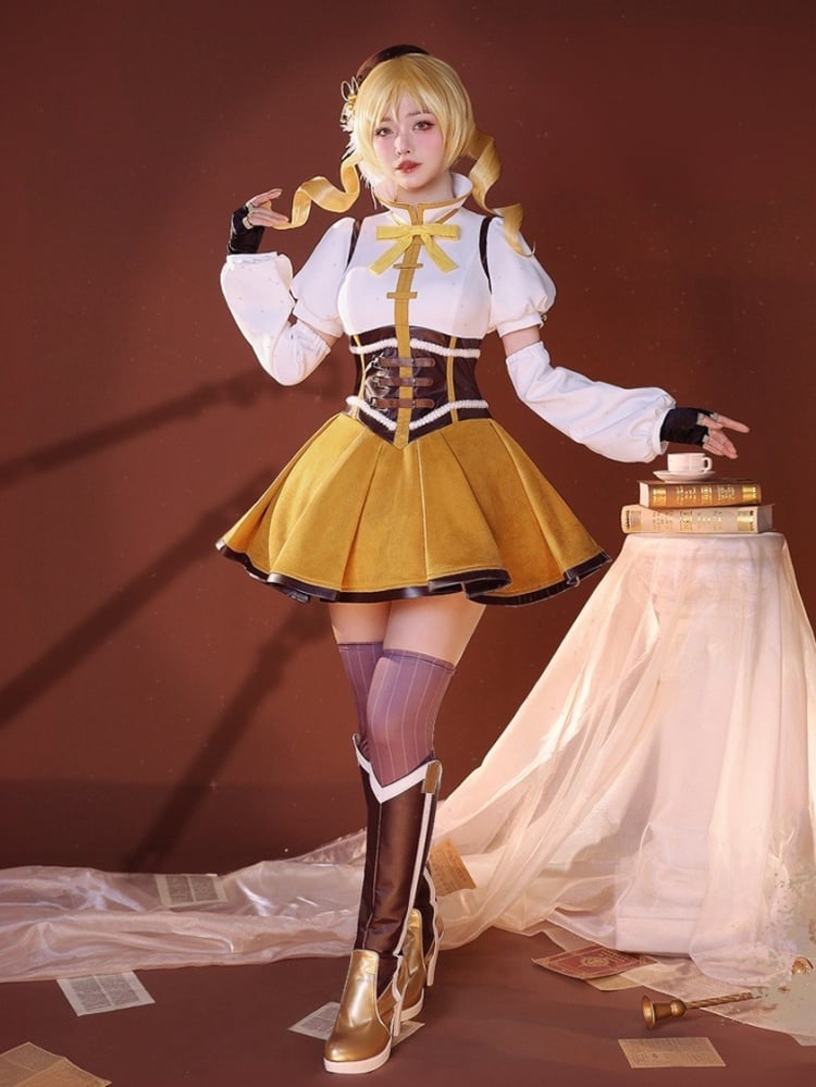 Puella Magi Madoka Magica Tomoe Mami Lolita-Style Cosplay Costume