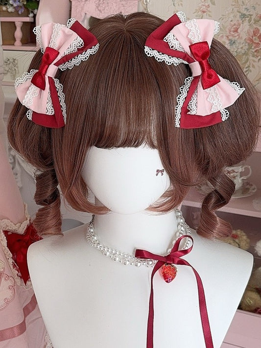 Trim Hairclip 3 Color Options Lace Bowknot