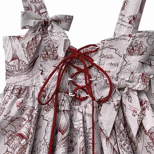 Bowknot Clips Jacquard Wine Red