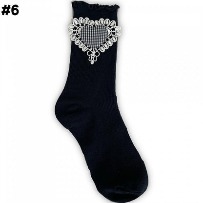 8 Options Lolita Ruffled Cuff Ankle Socks
