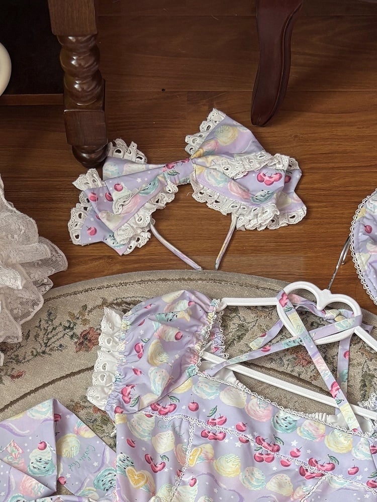 Big Yellow Black Green Purple Blue Bowknot / KC Pink