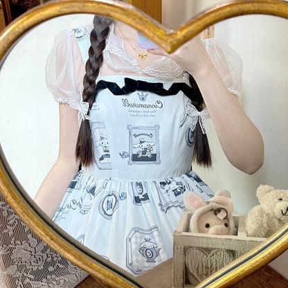 Cinnamoroll Picture Frame Lolita Dress High Waist Jumper Skirt