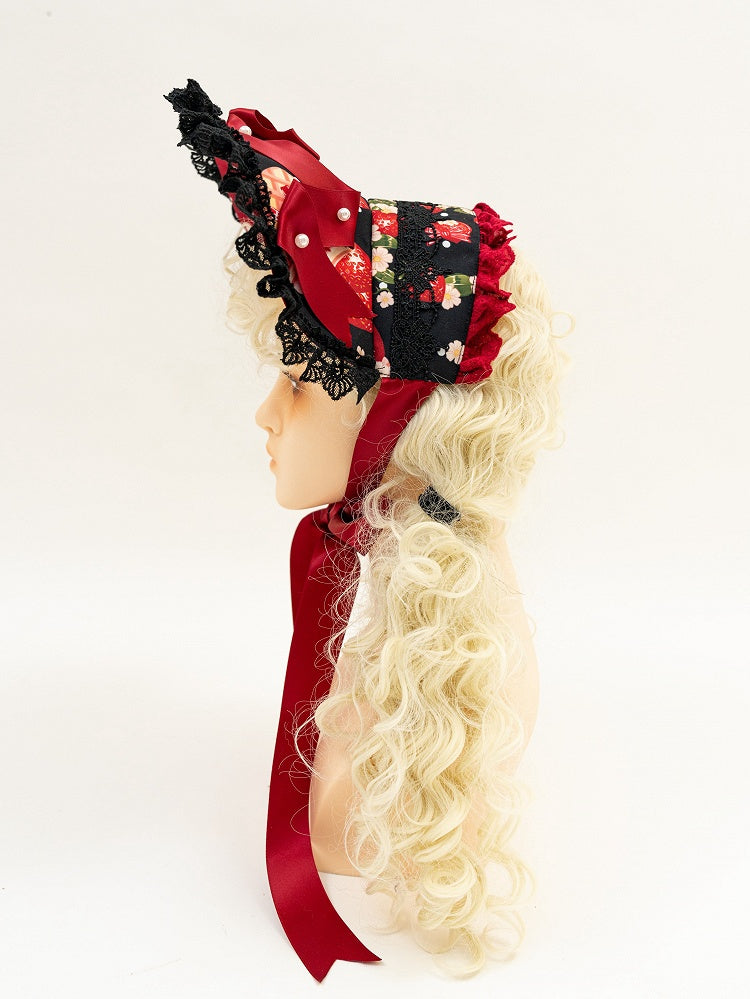 Strawberry Sweet Lolita Bonnet